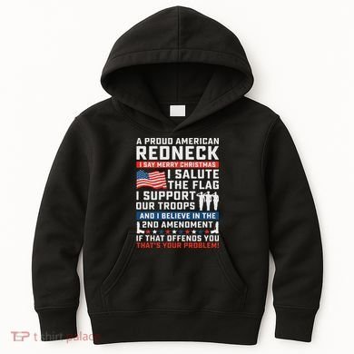 A Proud American Redneck Kids Hoodie