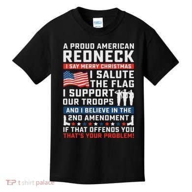 A Proud American Redneck Kids T-Shirt