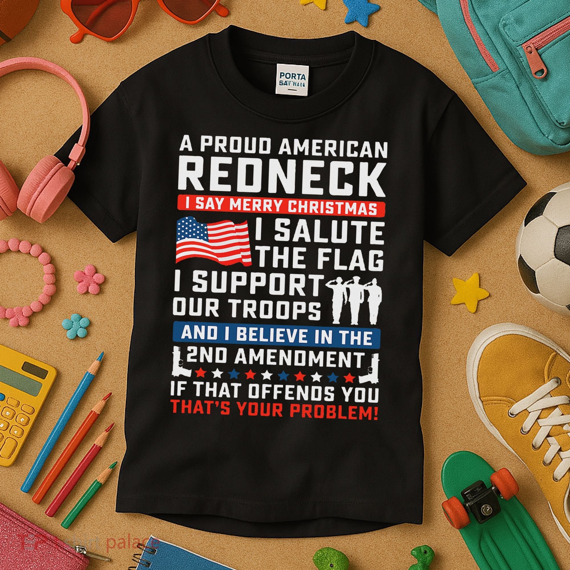 A Proud American Redneck Kids T-Shirt