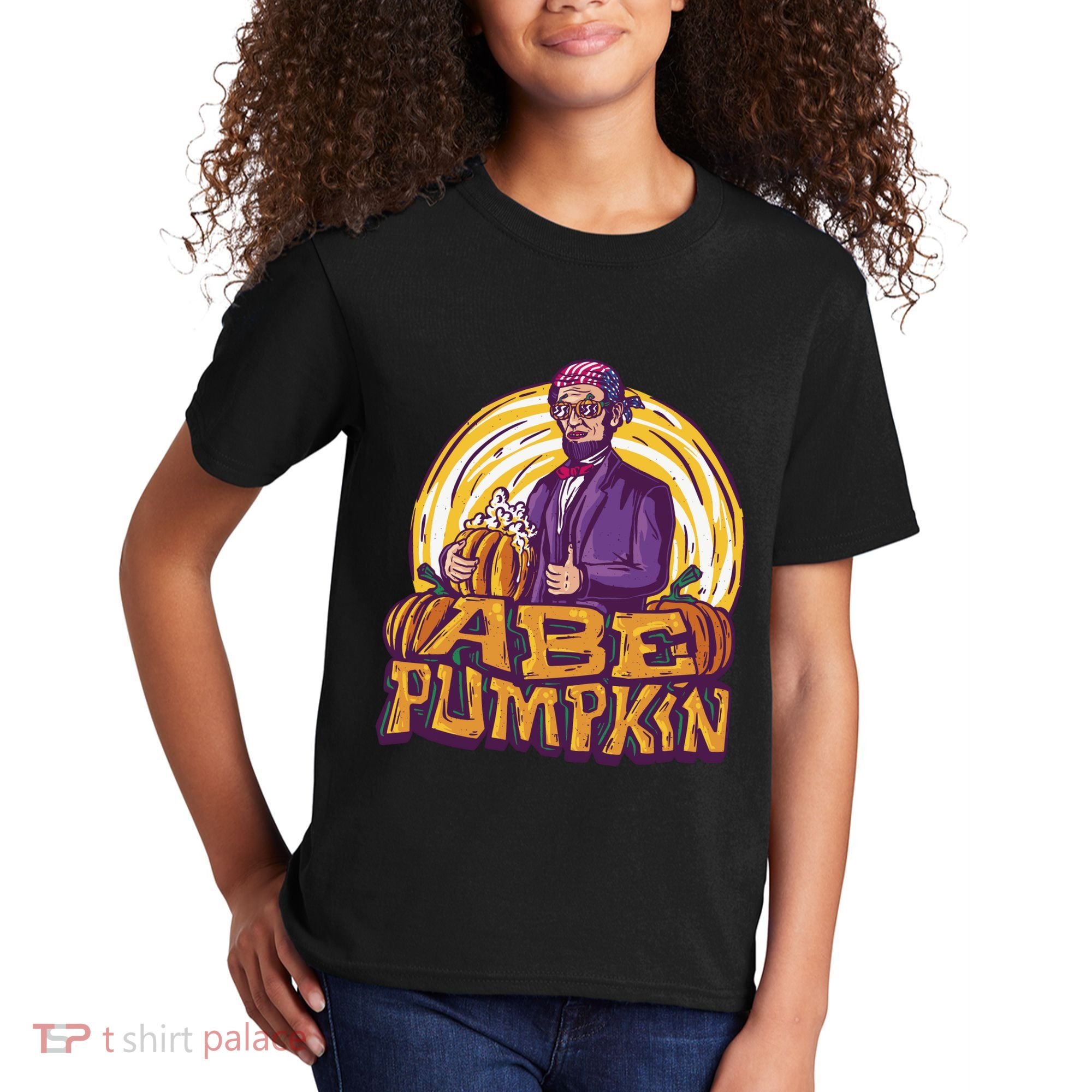 Abe Pumpkin Kids T-Shirt