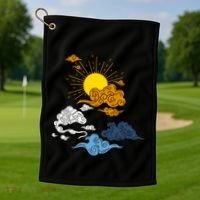 Aroace Pride Aro Ace Lgbtq Flag Gift Japanese Arotic Asexual Gift Golf Towel thumb 1