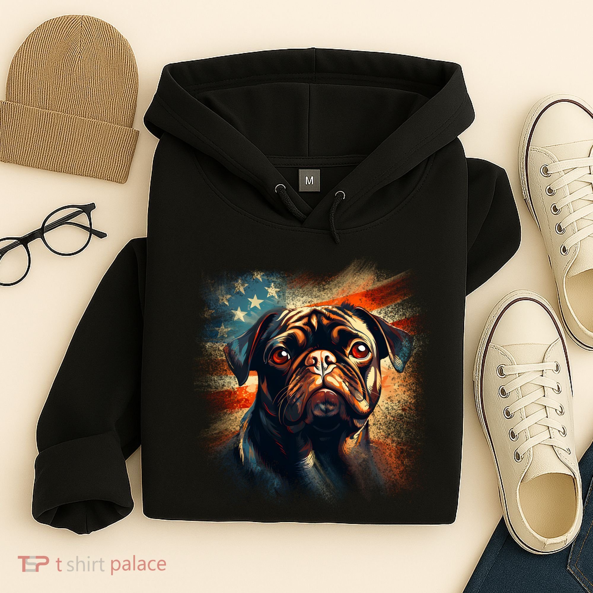 American Pug Hoodie