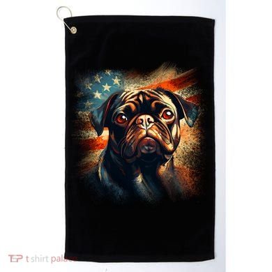 American Pug Golf Towel