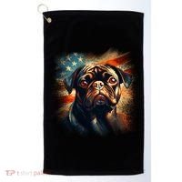 American Pug Golf Towel thumb 0