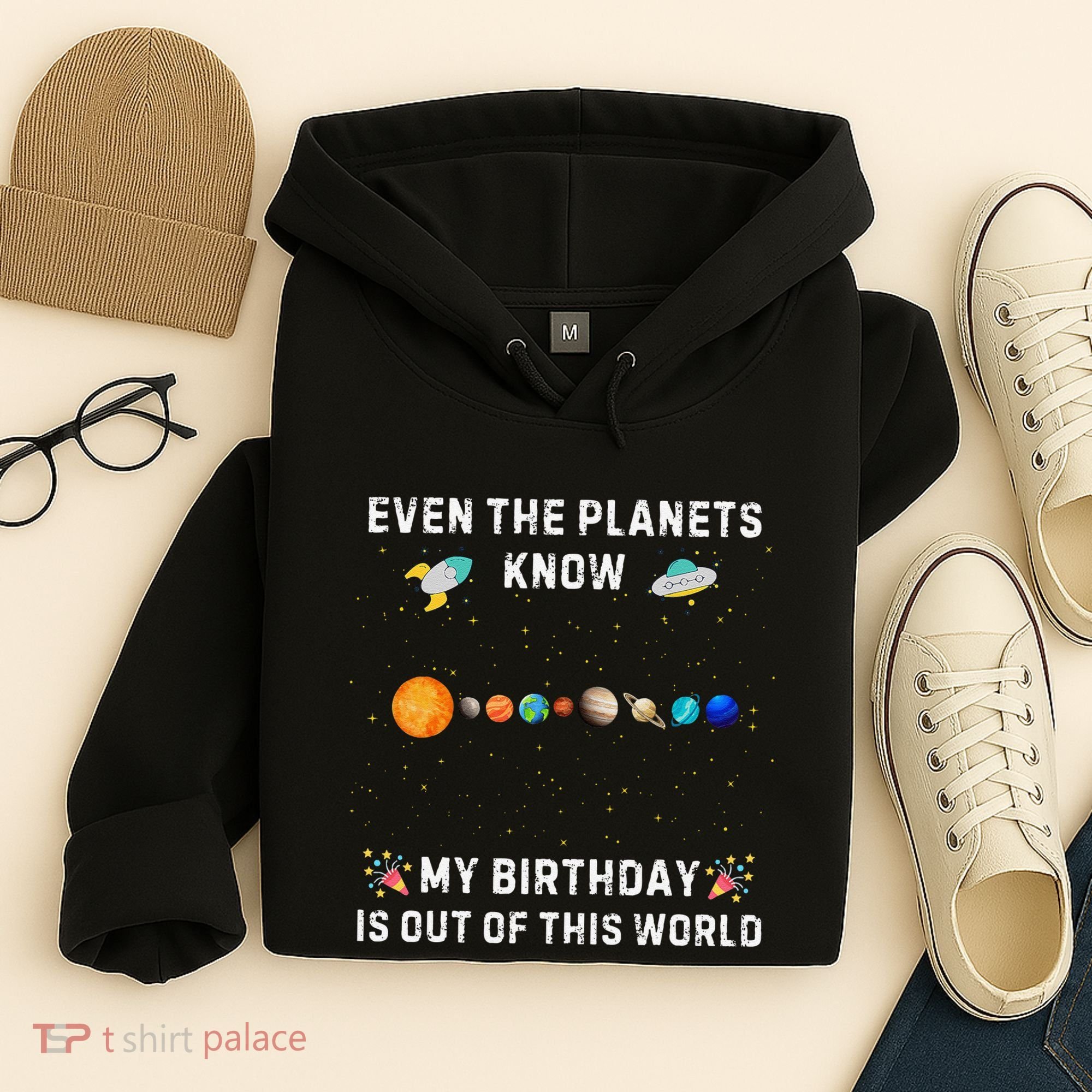 Astrological Planetary Alignment Birthday Funny Gift Hoodie