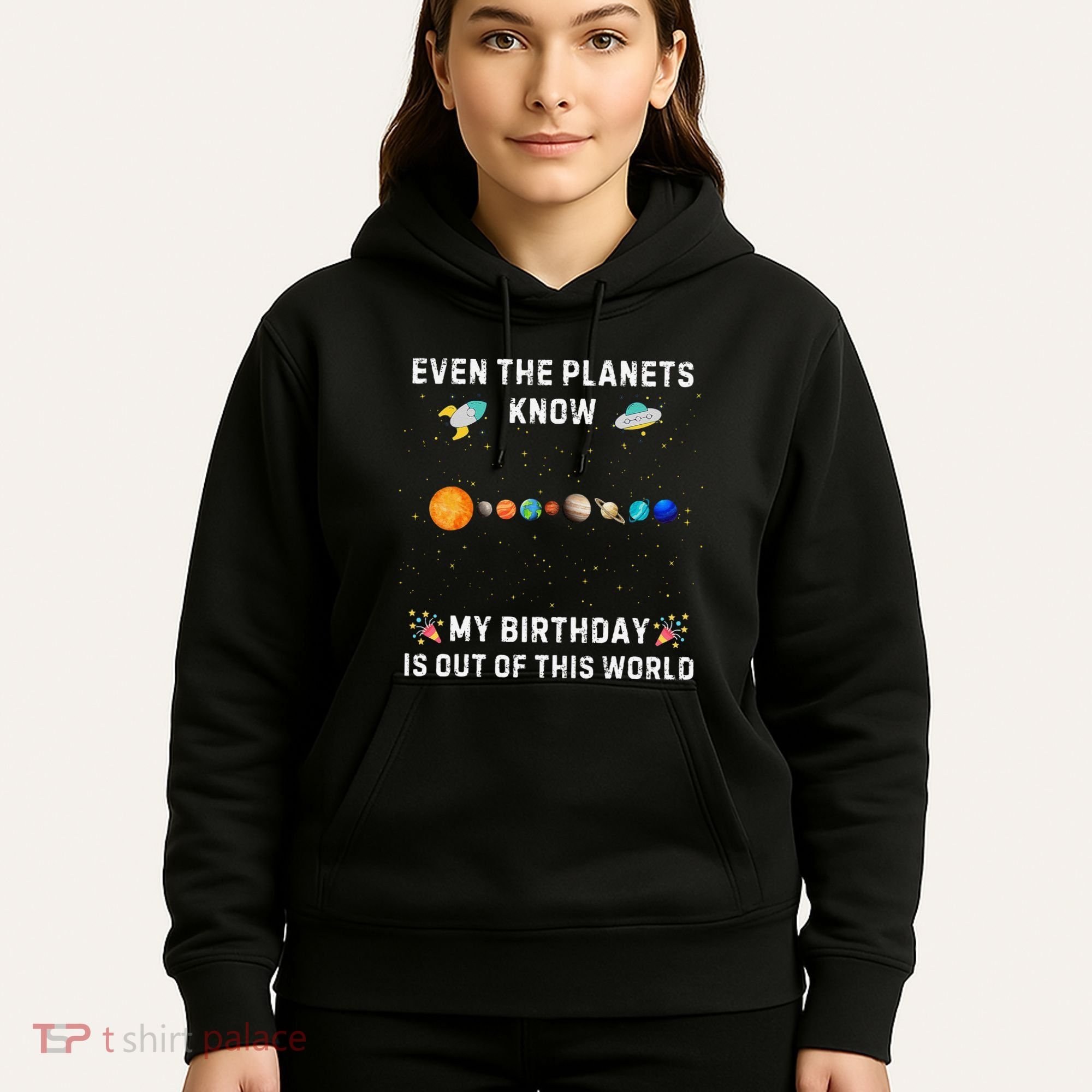 Astrological Planetary Alignment Birthday Funny Gift Hoodie