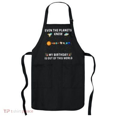 Astrological Planetary Alignment Birthday Funny Gift Apron