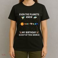 Astrological Planetary Alignment Birthday Funny Gift T-Shirt thumb 4