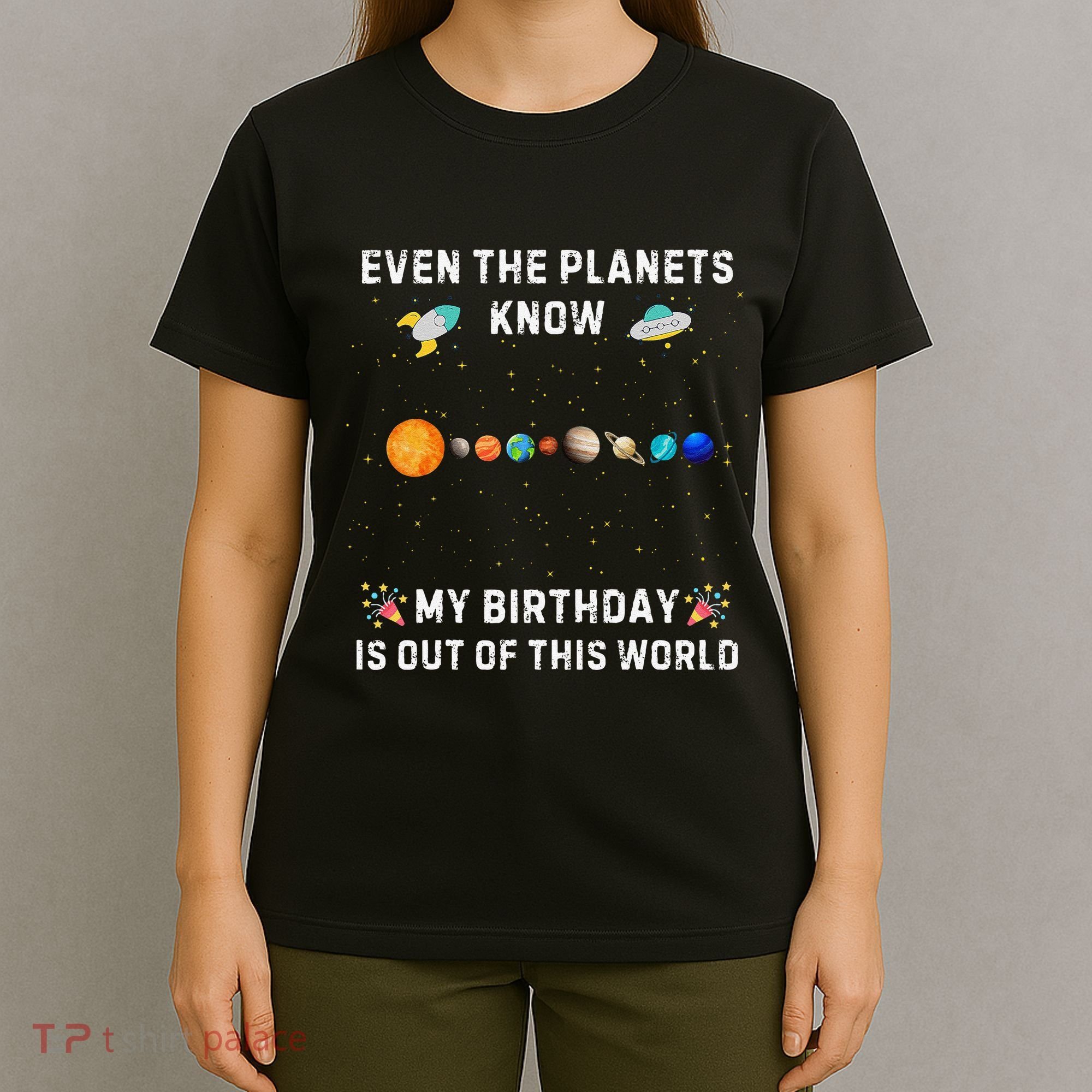 Astrological Planetary Alignment Birthday Funny Gift T-Shirt