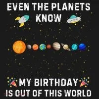 Astrological Planetary Alignment Birthday Funny Gift Ornament thumb 1
