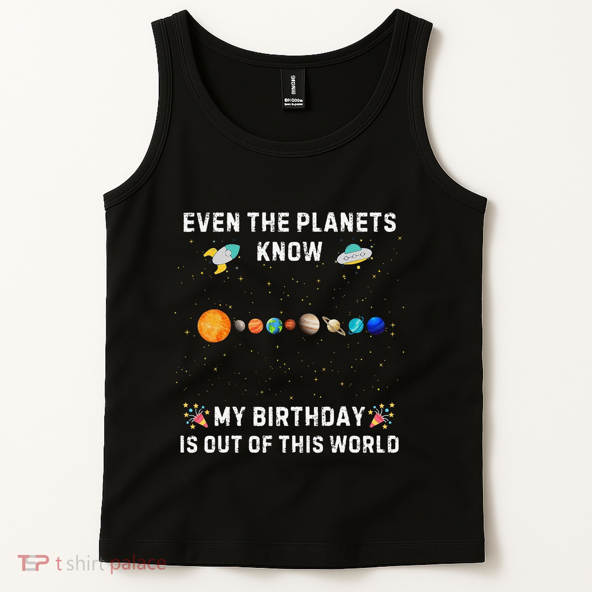 Astrological Planetary Alignment Birthday Funny Gift Tank Top
