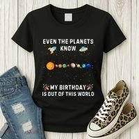 Astrological Planetary Alignment Birthday Funny Gift Women's T-Shirt thumb 3