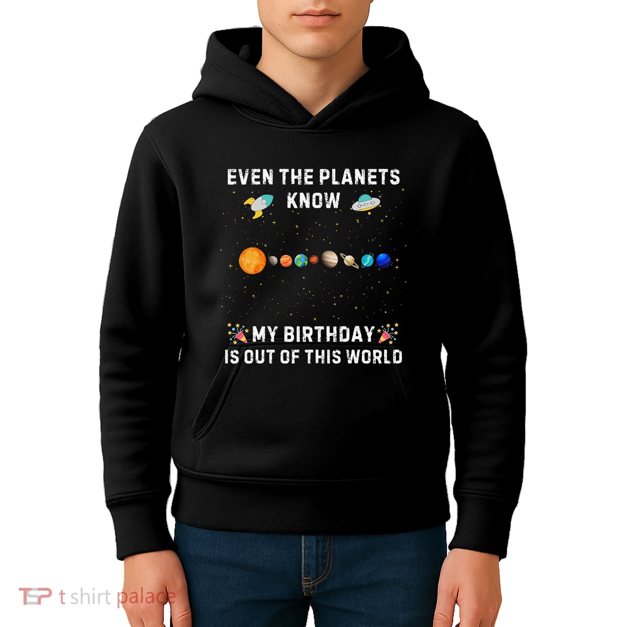 Astrological Planetary Alignment Birthday Funny Gift Kids Hoodie