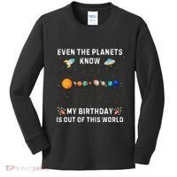 Astrological Planetary Alignment Birthday Funny Gift Kids Long Sleeve Shirt thumb 0