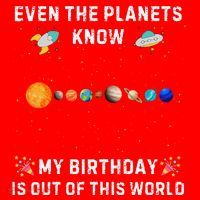 Astrological Planetary Alignment Birthday Funny Gift Santa Hat thumb 1