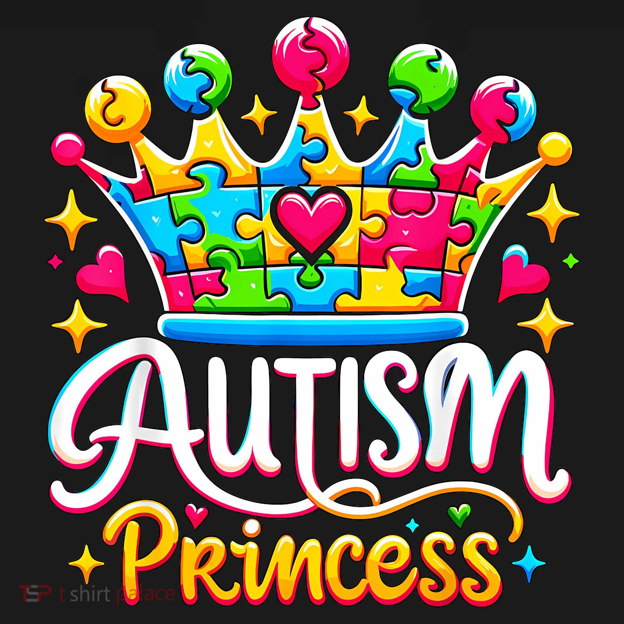 Autism Princess Autism Awareness Queen Girl Backpack