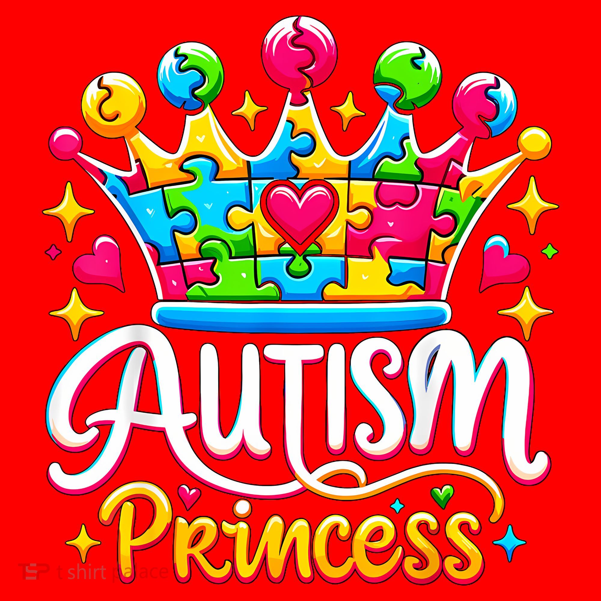 Autism Princess Autism Awareness Queen Girl Santa Hat