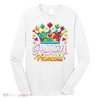 Autism Princess Autism Awareness Queen Girl Long Sleeve Shirt thumb 0