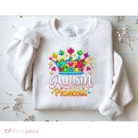Autism Princess Autism Awareness Queen Girl Sweatshirt thumb 2