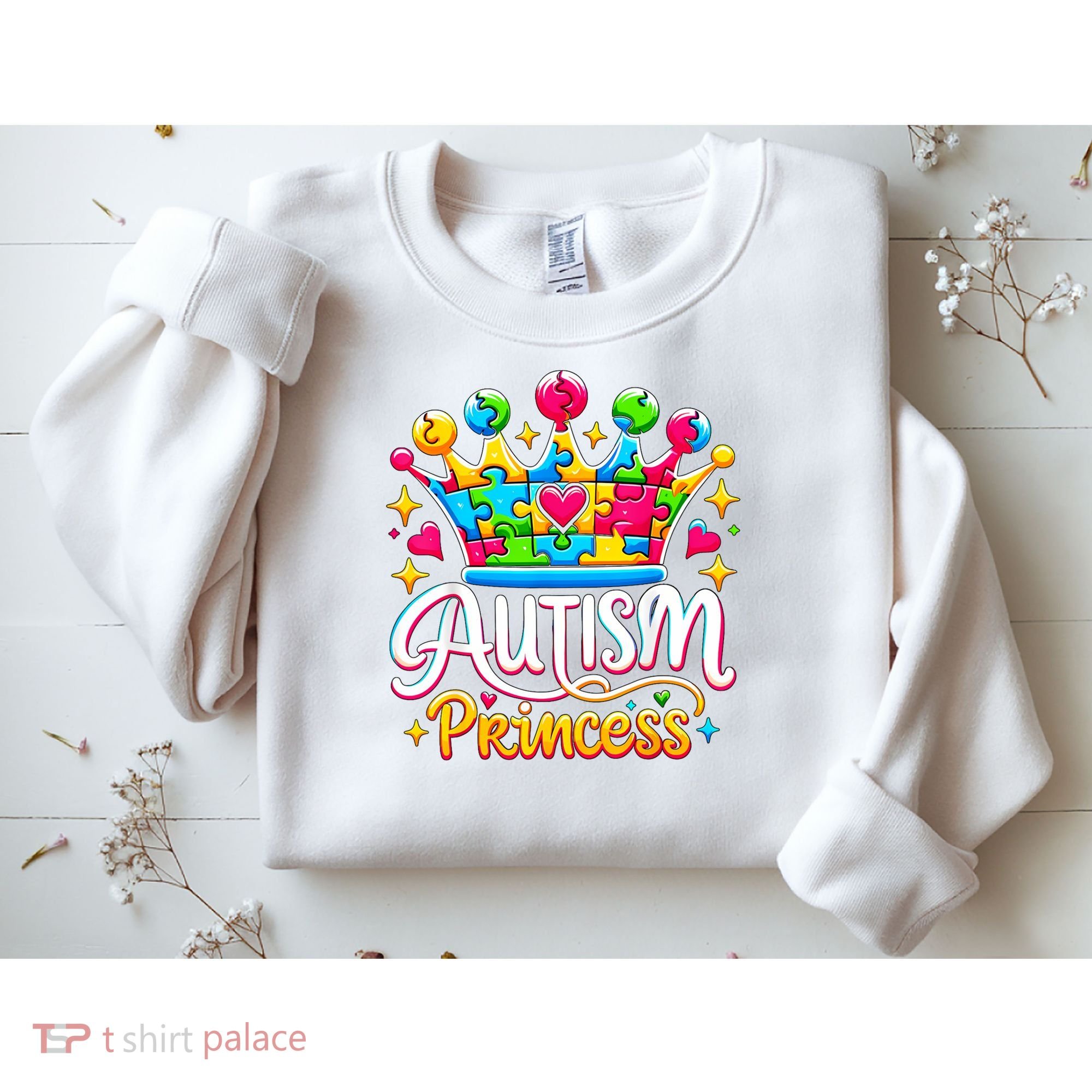 Autism Princess Autism Awareness Queen Girl Sweatshirt