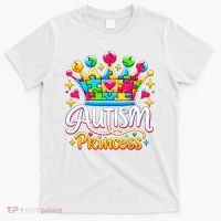 Autism Princess Autism Awareness Queen Girl T-Shirt thumb 0