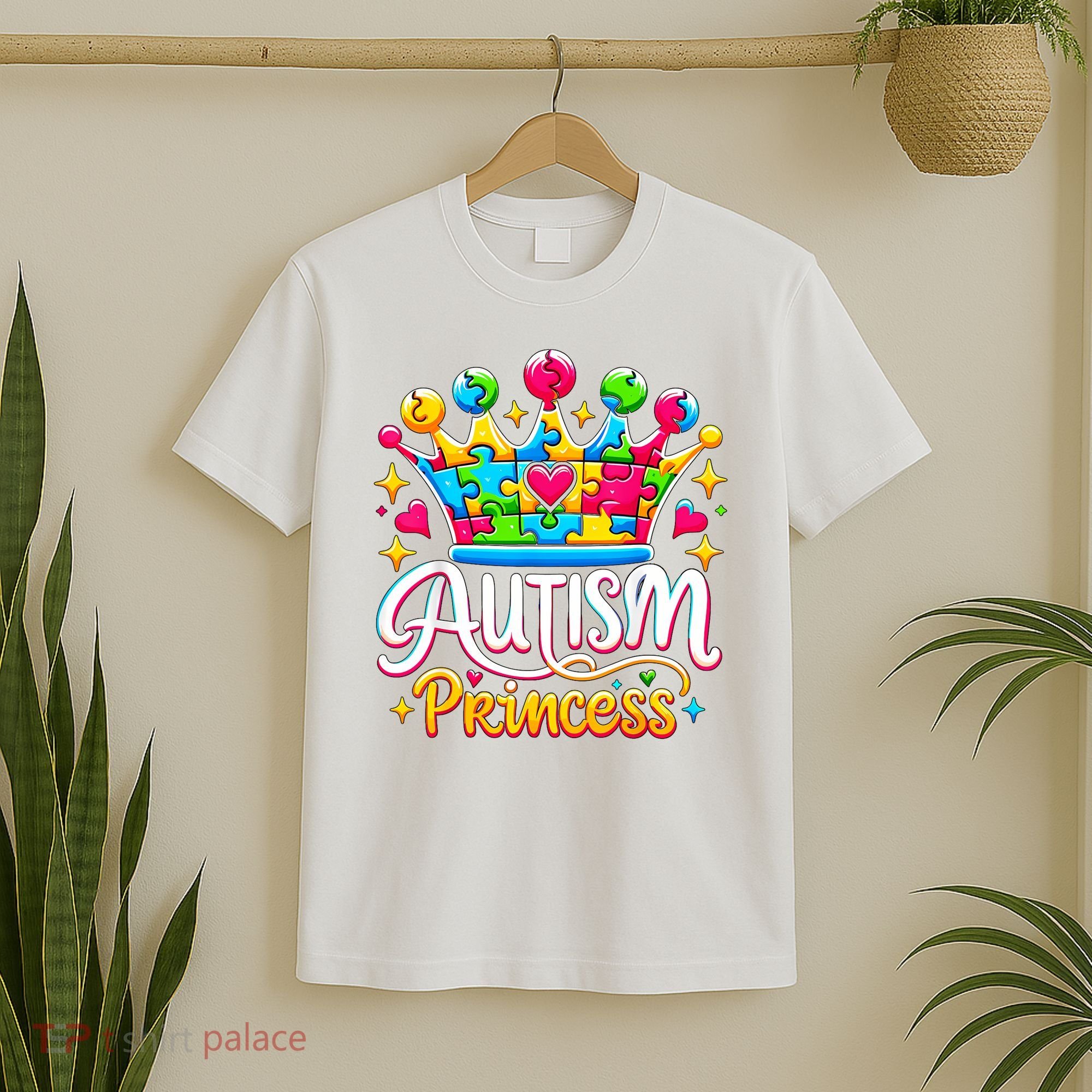 Autism Princess Autism Awareness Queen Girl T-Shirt