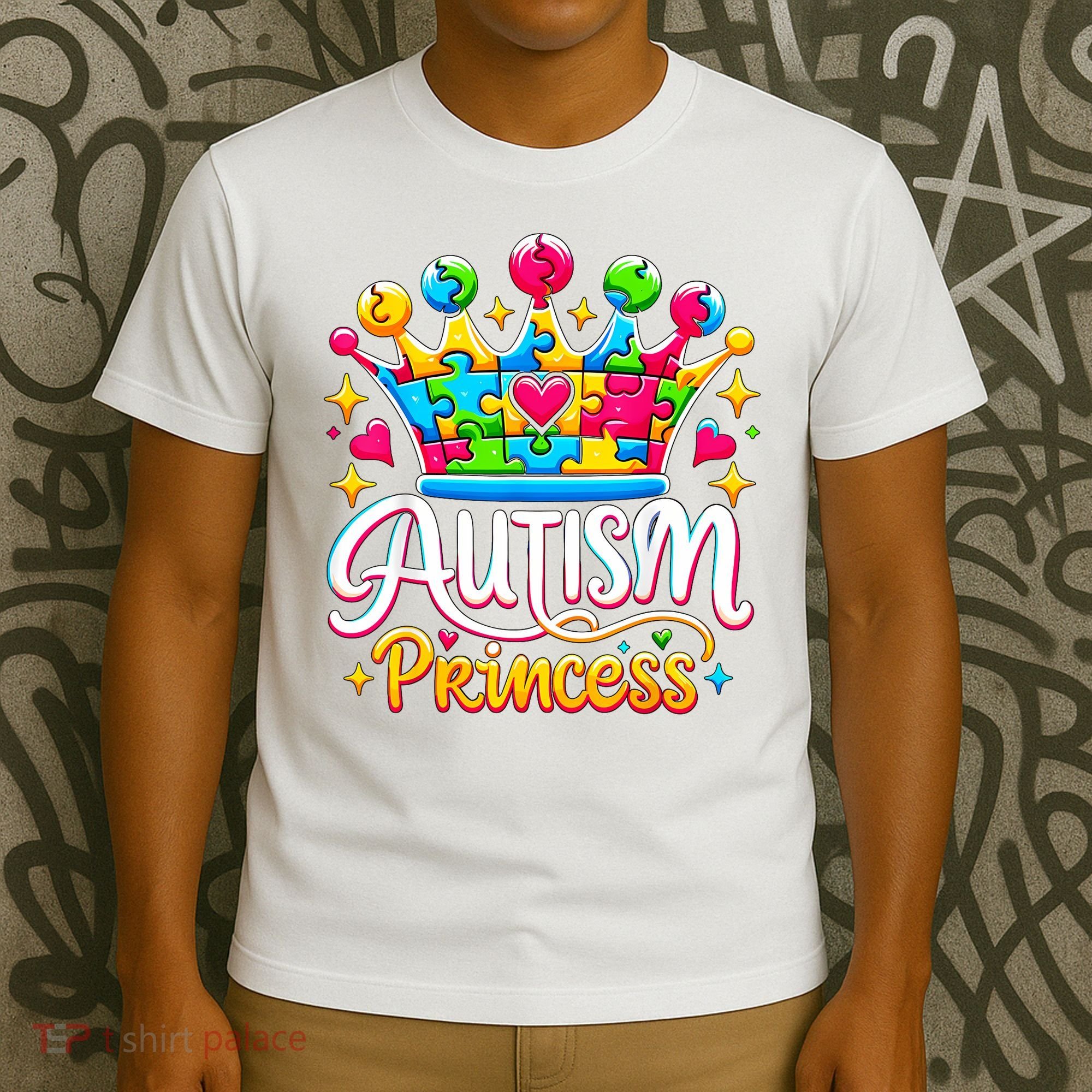Autism Princess Autism Awareness Queen Girl T-Shirt