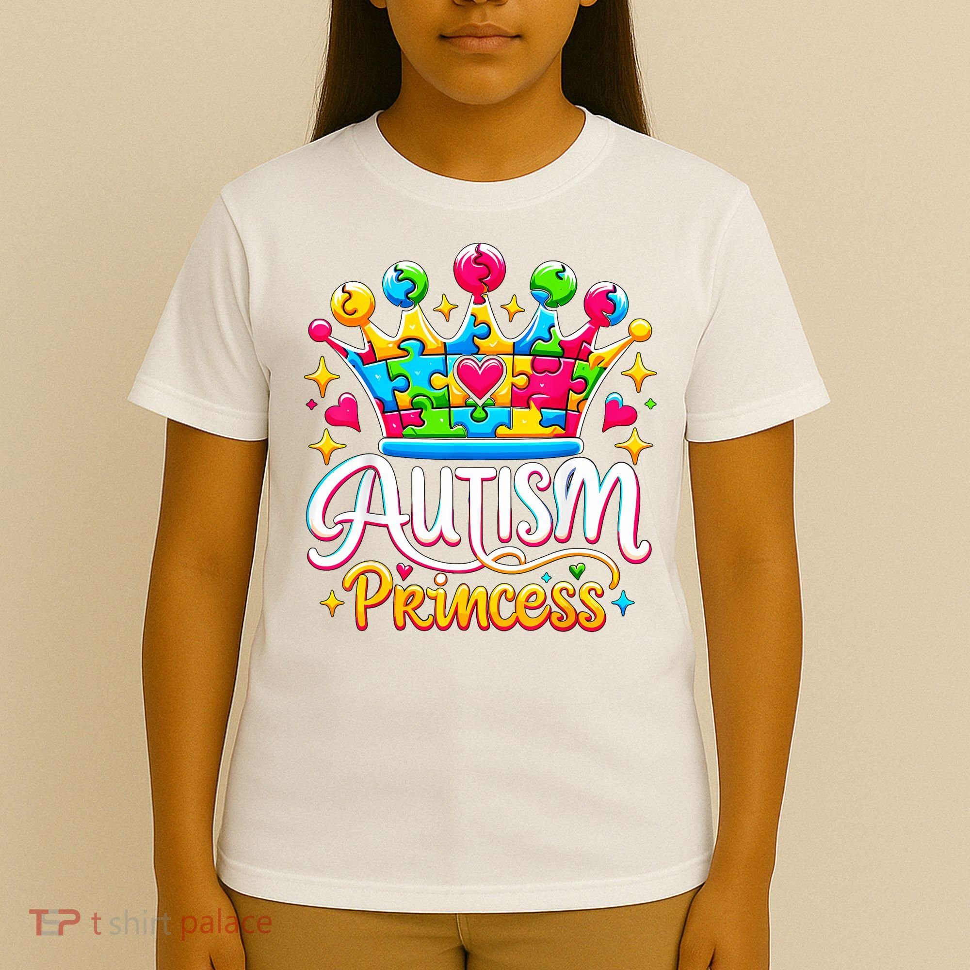 Autism Princess Autism Awareness Queen Girl T-Shirt