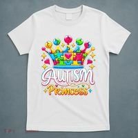 Autism Princess Autism Awareness Queen Girl T-Shirt thumb 5