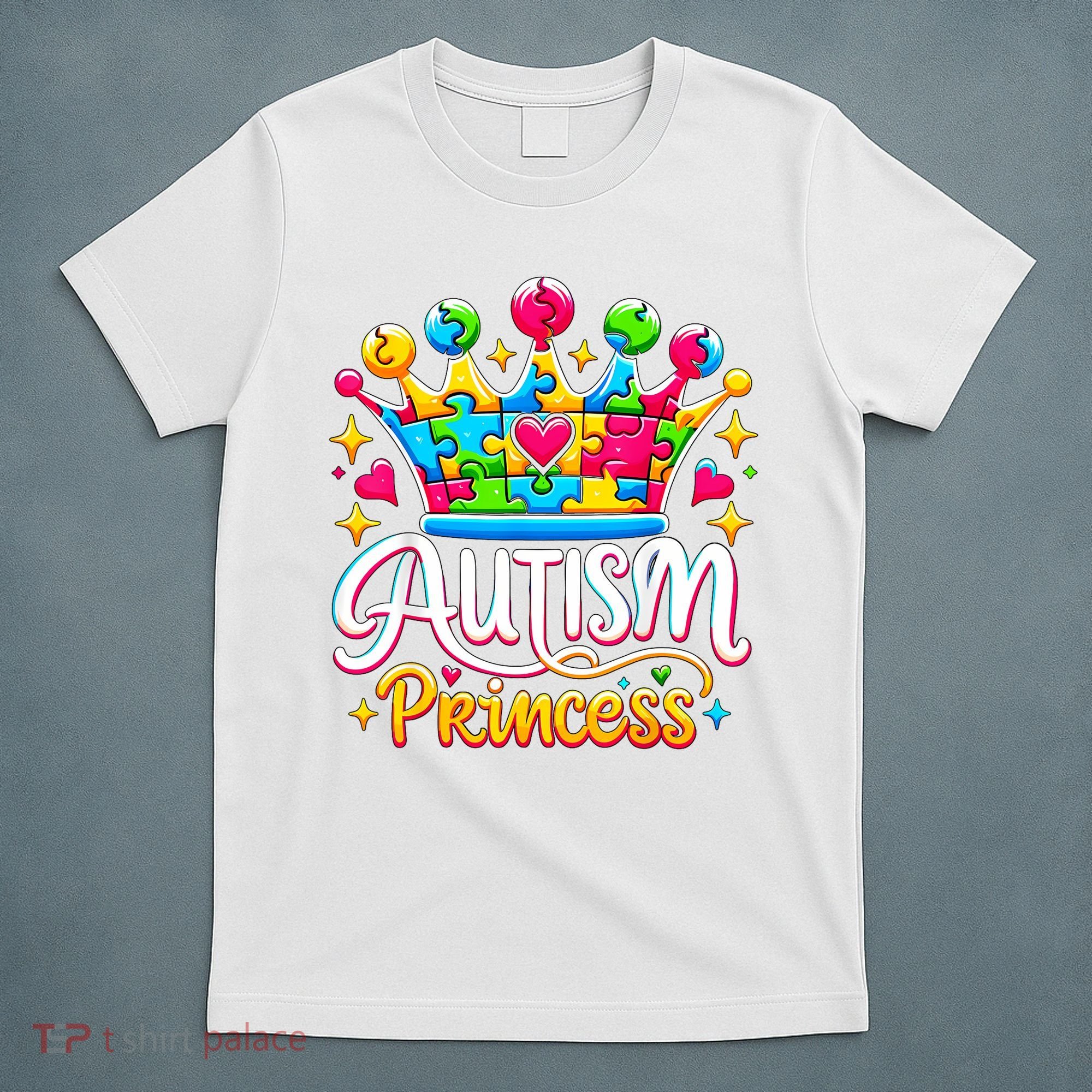 Autism Princess Autism Awareness Queen Girl T-Shirt
