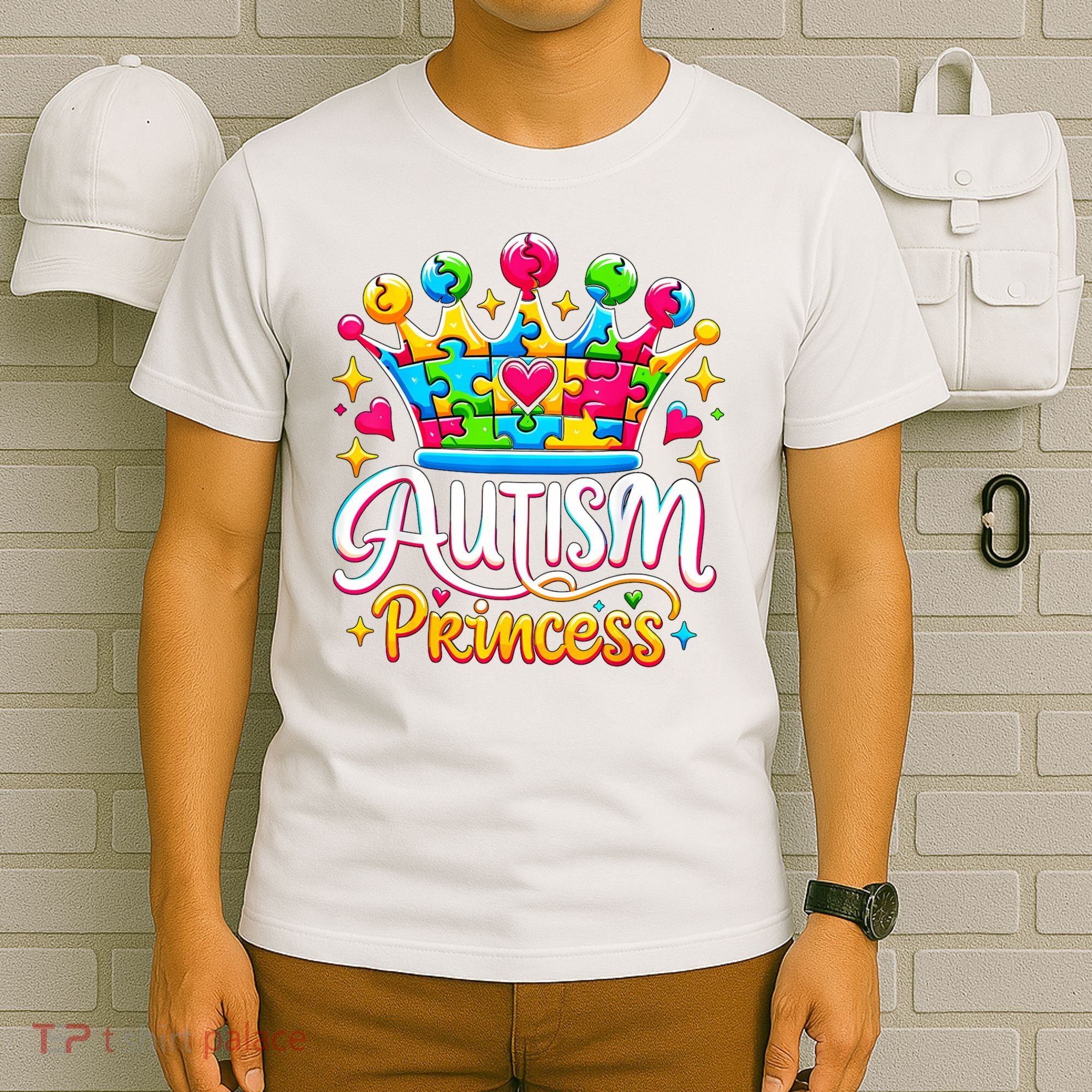 Autism Princess Autism Awareness Queen Girl T-Shirt
