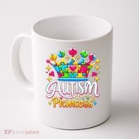Autism Princess Autism Awareness Queen Girl Coffee Mug thumb 0