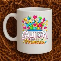 Autism Princess Autism Awareness Queen Girl Coffee Mug thumb 2