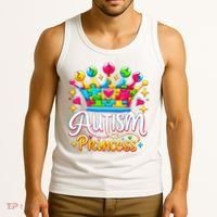Autism Princess Autism Awareness Queen Girl Tank Top thumb 3