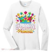 Autism Princess Autism Awareness Queen Girl Women's Long Sleeve Shirt thumb 0