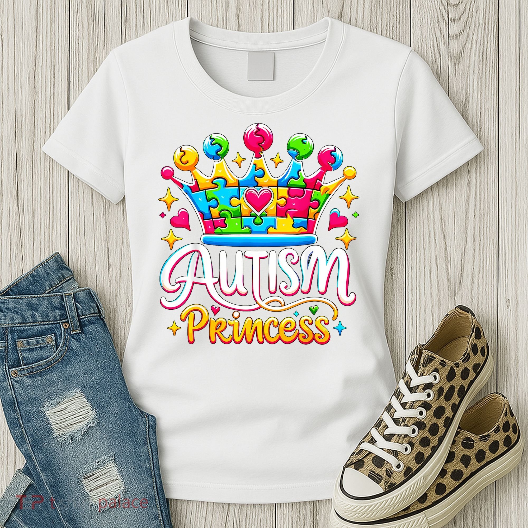 Autism Princess Autism Awareness Queen Girl Women's T-Shirt