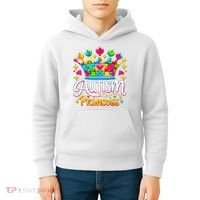 Autism Princess Autism Awareness Queen Girl Kids Hoodie thumb 4