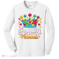 Autism Princess Autism Awareness Queen Girl Kids Long Sleeve Shirt thumb 0