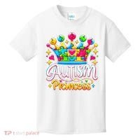 Autism Princess Autism Awareness Queen Girl Kids T-Shirt thumb 0