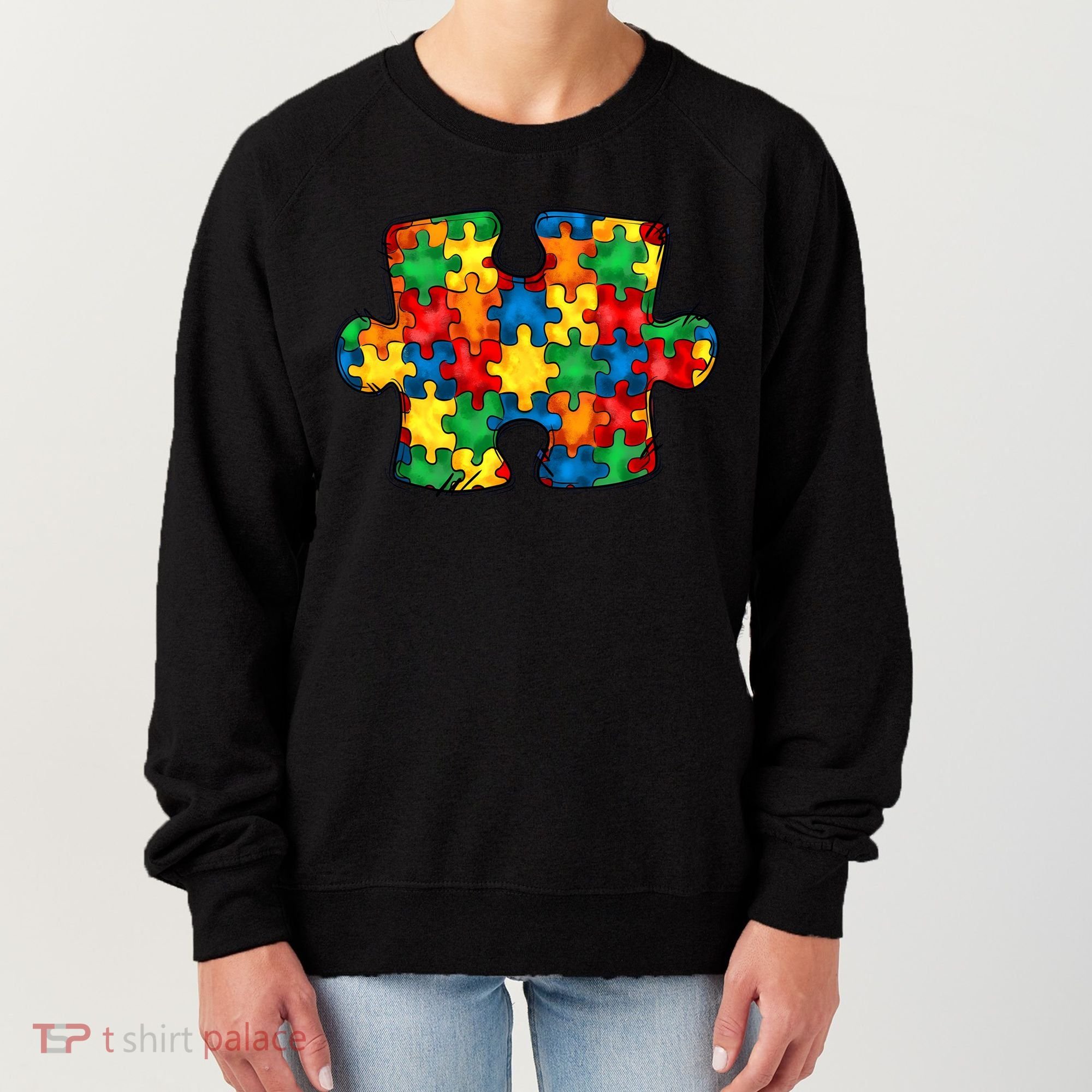 Autism Puzzle Autism Awareness Month Women's Sweatshirt