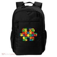 Autism Puzzle Autism Awareness Month Backpack thumb 0