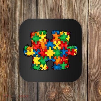 Autism Puzzle Autism Awareness Month Coaster