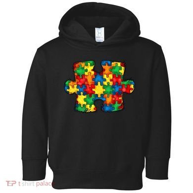 Autism Puzzle Autism Awareness Month Toddler Hoodie