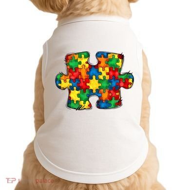 Autism Puzzle Autism Awareness Month Doggie Tank