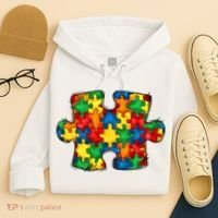 Autism Puzzle Autism Awareness Month Hoodie thumb 4