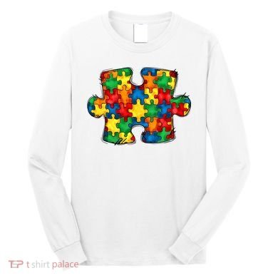 Autism Puzzle Autism Awareness Month Long Sleeve Shirt