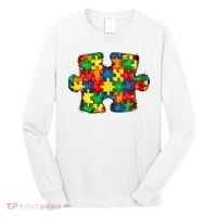 Autism Puzzle Autism Awareness Month Long Sleeve Shirt thumb 0