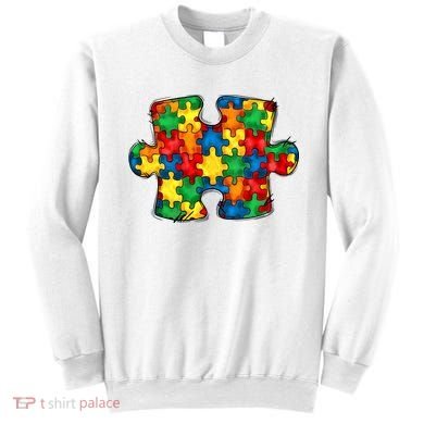 Autism Puzzle Autism Awareness Month Sweatshirt