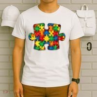 Autism Puzzle Autism Awareness Month T-Shirt thumb 6