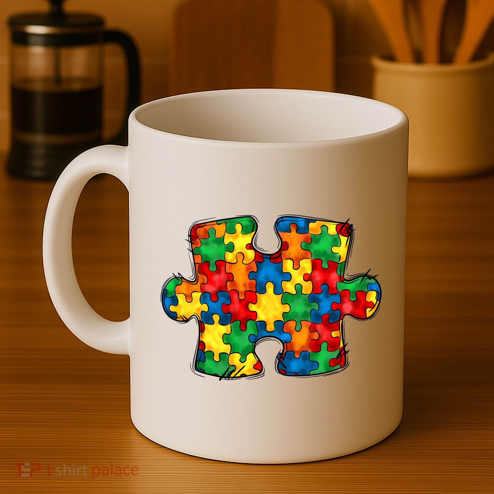 Autism Puzzle Autism Awareness Month Coffee Mug